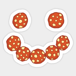 Pepperoni Smile Sticker